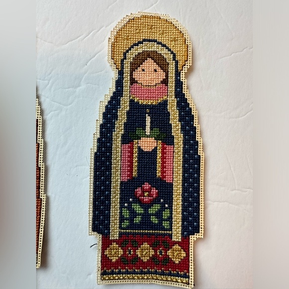 Cross Stitch Christmas Nativity 5 Pieces Done From The Spirit Of Christmas Book - Picture 4 of 8